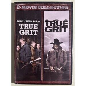 True Grit Double Feature DVD 2 Disc Set  John Wayne  ,Matt Damon,Jeff Bridges